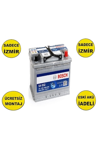 Bosch S4 032 Silver 12 V 74 Ah 680 A Akü-yerinde Montaj