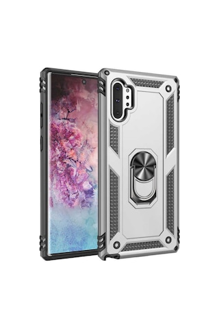 Teknomoda Samsung Uyumlu Galaxy Note 10 Plus Tank Zirh Metal Yüzüklü Standli Kilif 524654417