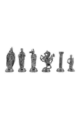 Satranç Taşı İsteyene Gifthome Büyük Metal Antik İng