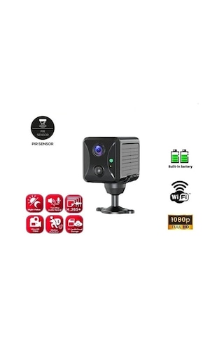Mini Pır Sensörlü Algılamalı Sesli Konuşmalı 1080p Hd Wifi Kamera