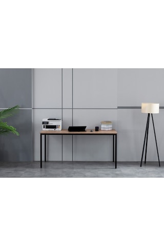 Sehpol Çalışma Masası 160x80x75 Cm Siyah Atlantik Çam