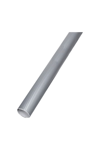 Dianziye Otomatik Karbon Fiber Dekoratif Sticker 3d Desenli 127x10 Cm Pvc Araç Fırça Ve Pas Koruması Folyo Gümüş Rengi