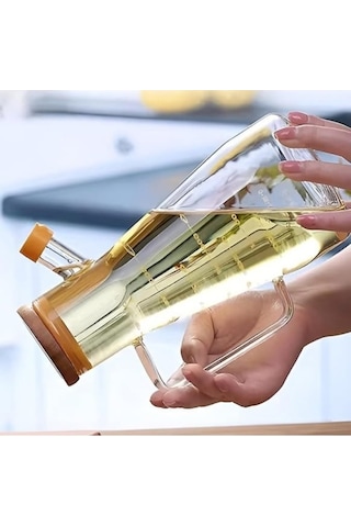 River World 900 Ml'lik Borosilikat Camdan Yağlık Sosluk Sirkelik Çok Renkli