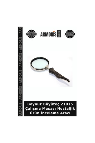 Boynuz Büyüteç 21015 Çalışma Masası Nostaljik Ürün İnceleme Aracı