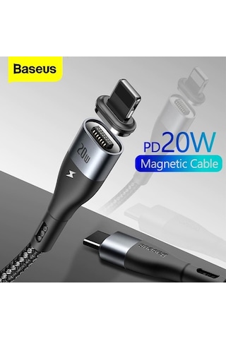 Baseus Pd 20W Apple iPhone Uyumlu 13,12,11,Xs Usb-C Manyetik Şarj Kablosu 2M (459551780)
