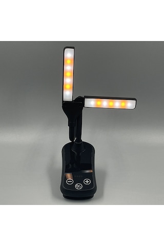 Vkemall Usb Şarjlı 14 Led İki Başlı Okuma Lambası, 10 Seviye Parlaklık, Güneş/sıcak Işık, Yumuşak Klem, Göz Koruma, Kitap/kindle İçin Gece Okuma Lambası Diğer