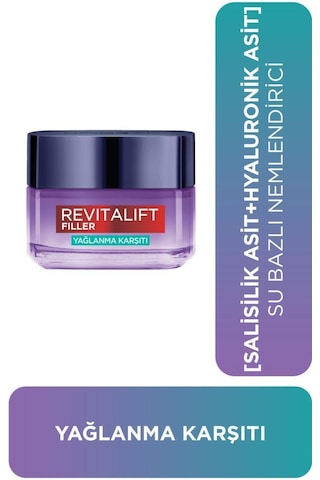 Revitalift Filler Yağlanma Karşıtı Su Bazlı Nemlendirici Jel Krem - Salisilik Asit & Hyaluronik Asit 3600524213763-10674 Revitalift Filler Yağlanma Karşıtı Su Bazlı Nemlendirici Jel Krem - Salisilik Asit & Hyaluronik Asit 3600524213763-10674