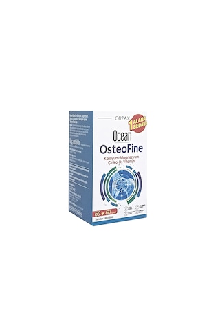 Ocean Osteofine 1 Alana 1 Bedava 60+60 Tablet Takviye Edici Gıda Ocean Osteofine 1 Alana 1 Bedava 60+60 Tablet Takviye Edici Gıda
