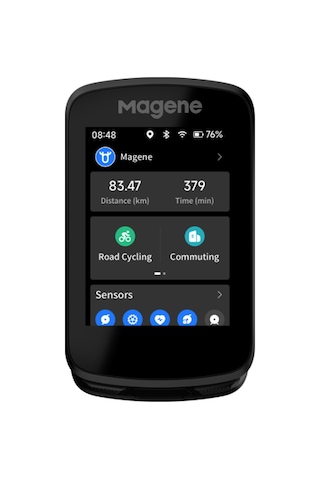 Magene C606 Gps Bisiklet Bilgisayarı Renkli Ekran Siyah
