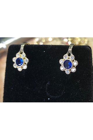 14 Ayar Taşlı Çocuk Küpesi Safderuntakı