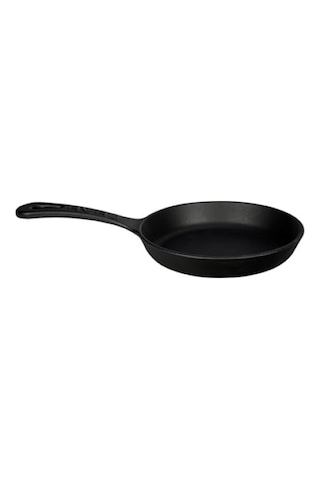 16 Cm Dökme Demir Mini Yuvarlak Saplı Tava 14 Cm