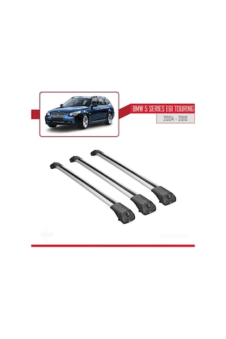 Bmw 5 Serisi E61 Tourıng 2004-2010 Arası İle Uyumlu Ace-1 Ara Atkı Tavan Barı Gri 3 Adet Bar