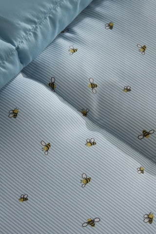 Karaca Home Young Buzzy Tek Kişilik Baskılı Yorgan Mavi