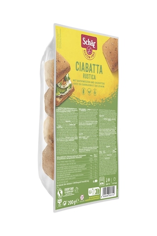 Schar Ciabattine Rustiche Glutensiz Esmer Ekmek 6 x 200 G