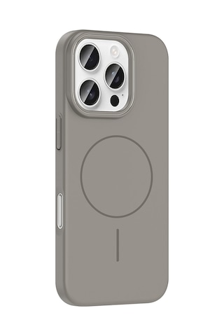 Apple iPhone 16 Pro Max Uyumlu Kılıf Magsafe Şarj Özellikli Zore Ruby Silikon Kapak - Lacivert Lacivert