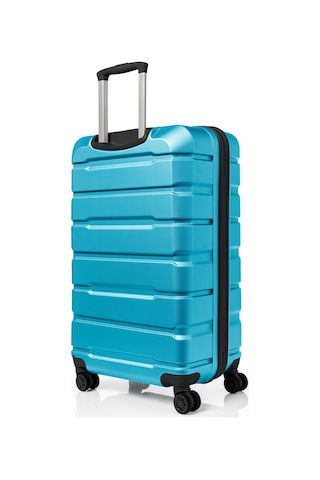 Unisex 4 Tekerli Kilitli Büyük Boy Valiz Bavul Turkuaz
