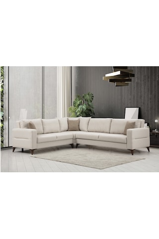 Kristal 3+köşe+2 Köşe Takımı Bej