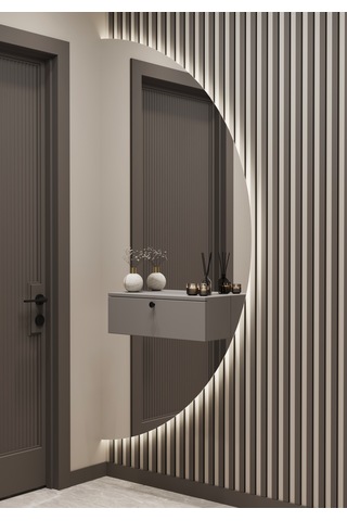 Asur 60 Cm Dresuar 100% Mdf Gri