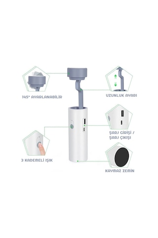 Unichrome Çok Fonksiyonlu Powerbank Masa Lambası Telefon Standı Fener