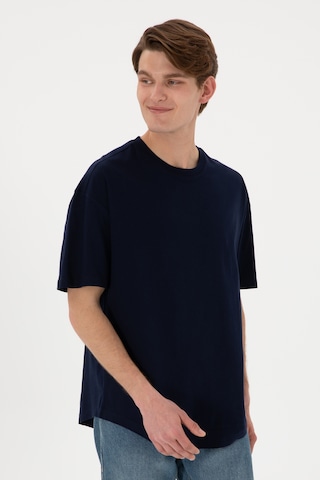 U.S. Polo Assn. Erkek Long Fit Bisiklet Yaka Lacivert Basic Tişört 50305988-VR033