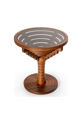 Galaxy Yan Sehpa Koltuk Sehpası Cam Sehpa