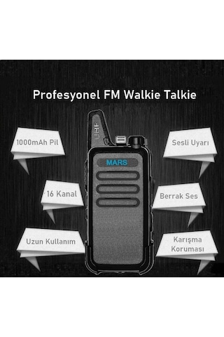 Fabrika Depo İş Operasyon El Telsizi Tekli Paket