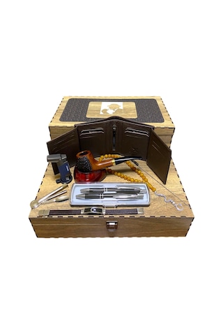 Pipsan Pipo Ahlat Ağacı Balsa Filitreli Çakmaklı Cüzdan Bileklik Tesbih Set 605738-509210