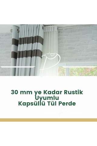 Kapsüllü Kuş Gözü Tül Perde Düz Perde Seçenekleri Çok Renkli