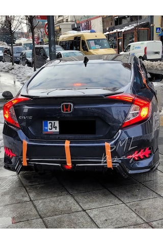 Honda Civic Fc5 Spoiler Bagaj Üstü Spoyler Çıta Anatomik Boyalı