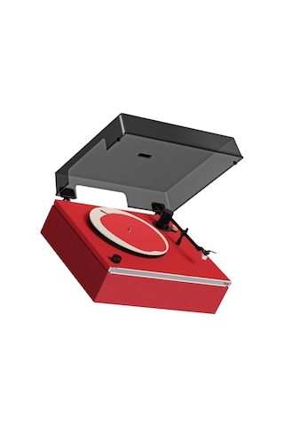 Hym s Lumi-s Kırmızı Dahili Bluetooth Hoparlörlü Retro Pikap Plakçalar