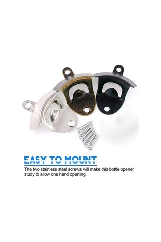 Didadodo 12 Adet Gümüş/ze/Siyah Montaj Vidaları Şişe Açacağı Seti, Soda Açık & Mutfak Barlar İçin Çok Renkli