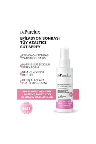 Epilasyon Sonrası Tüy Azaltıcı & Tüy Süt Sprey Rahatlatıcı Hassas Bakım 100 Ml