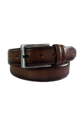 Fossil Taba Düz Dikiş Suni Deri 3,5 Cm Erkek Kemeri -120 Cm Taba