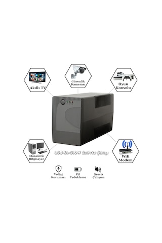 Upset Microactive 850va Ups 510w 1 9ah Line Interactive Avr 2 Priz