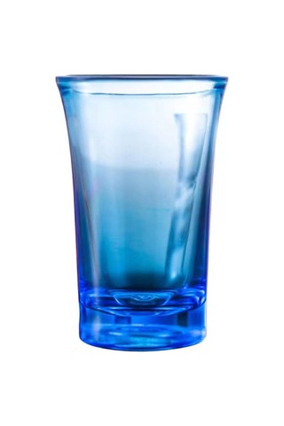 Sones 35ml Bar Partisi Akrilik Renkli Bardak Mini Likör Bardağı, Renk: Mavi