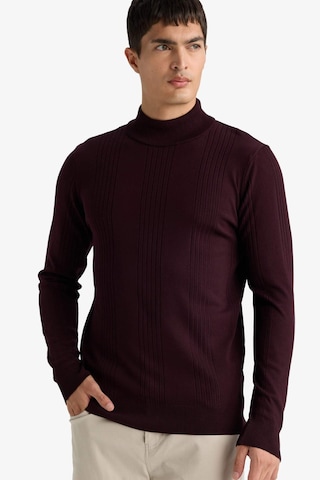 Defacto Standart Fit Balıkçı Yaka Triko Kazak F4459ax25aubr210 Bordo
