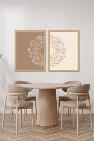 Dekorize Mdf 2 Parça 30x40 Cm 3 Mm Çerçeve Görünümlü Bohem Tablo 30401 30 Cm