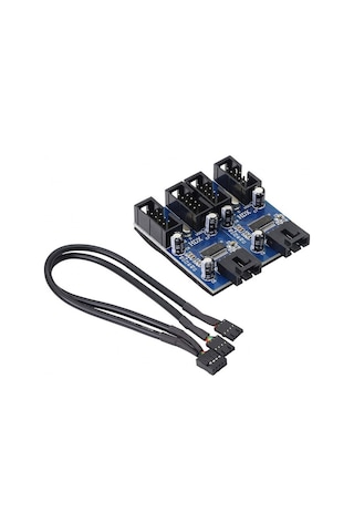 9 Pin Usb 2.0 Çoklayıcı Anakart İçin 4 Port Usb 2.0 Çoklayıcı