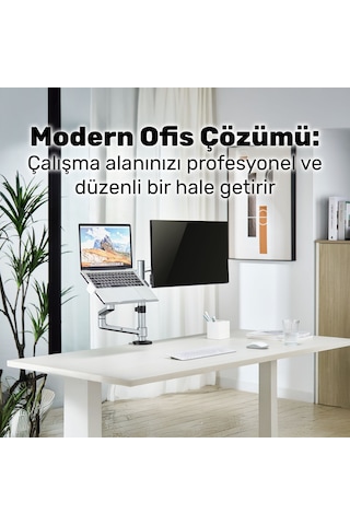 Npo Std72024mlg 11"-17" Notebook 17"-32" Monitör Destekli Alüminyum Monitör Tutucu