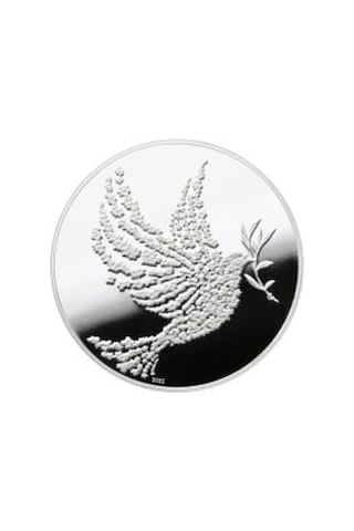 Agakulche Peace Dove 1 Ons Gümüş Sikke Coin