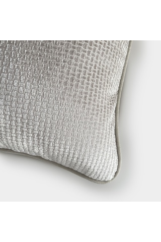 "rona" Desenli Kırlent Kılıfı - 45x45 - Krem Krem