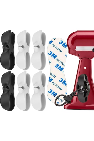 Padalink Mutfak Aletleri Kablosu Düzenleyici - Blender, Kahve Makinesi, Airfryer, Toaster, Tencere İçin 3m Yapışkan Kablolu Tutucu - Tidy Kablolar, Düzenli Mutfak Diğer