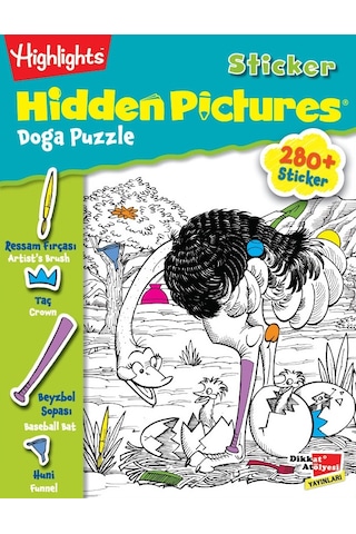 Highlights Hidden Pictures 2’li Set sticker’lı - Gizli Resimler