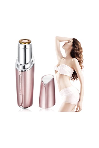 1 Adet Kadınlar İçin Mini Ağrısız Tüy Alma Cihazı, Şarj Edilebilir, Altın Folyo Tozu