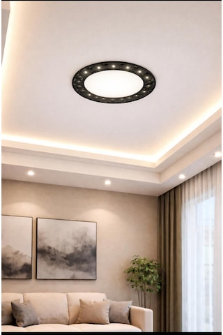 36 Watt, 3 Modlu Delik Çapı Ayarlanabilir 4000k Ilık Beyaz Işık Modern Tasarım Sıvaaltı Led Armatür Siyah - Beyaz
