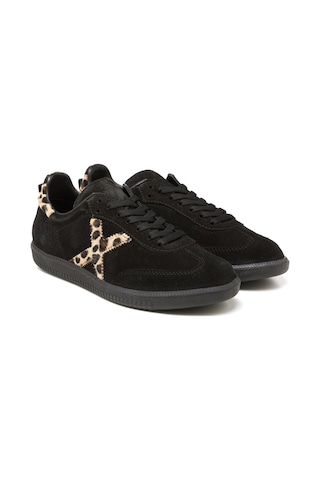 Sneaker Günlük Kadın Rc-25y-088-m-vade John May Siyah Süet-leopar Siyah