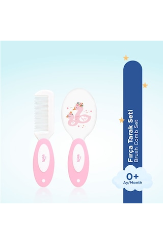 Wee Baby Fırça Tarak Seti Pembe