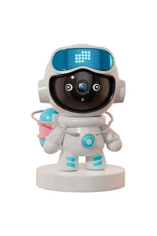 Robot Tasarımlı Akıllı Wifi Güvenlik Kamerası 1080p 2mp 360 Hareket Takipli Gece Görüşlü Ip Kamera