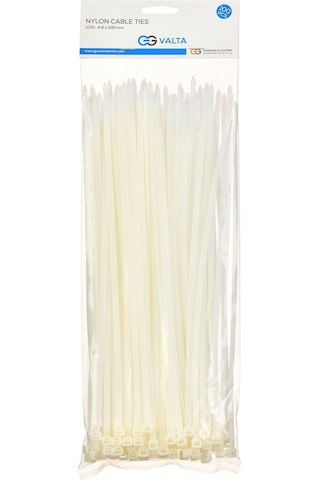 Günsan Beyaz 100'lü Kablo Bağı (30cm x 4.8mm)