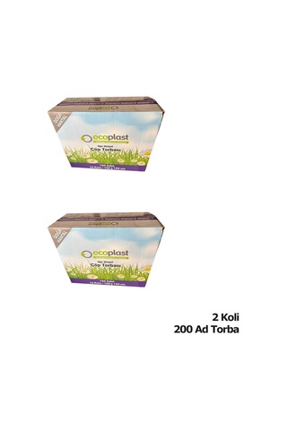 Ecoplast 240 L Siyah Hantal Konteyner Çöp Torbası - 100 x 150 CM - 600 G - 10 Adetlik 20 Rulo